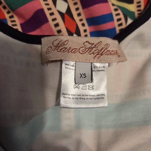 Mara Hoffman Sz XS Geometric Bandeau Dress Bodycon Colorful - Picture 6 of 6